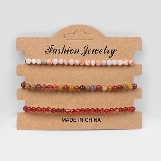 CWAJE4236_NATURAL STONE HIGH-GRADE CARDBOARD WOVEN BRACELET