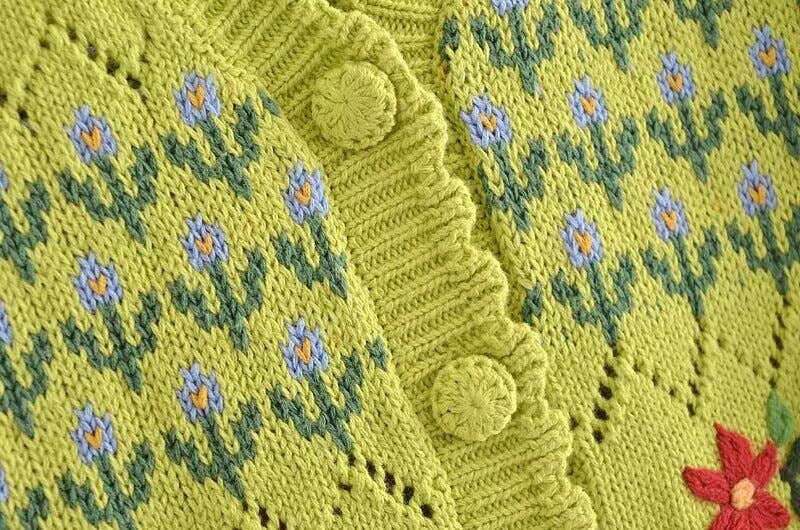 V-neck single breasted floral embellished vest