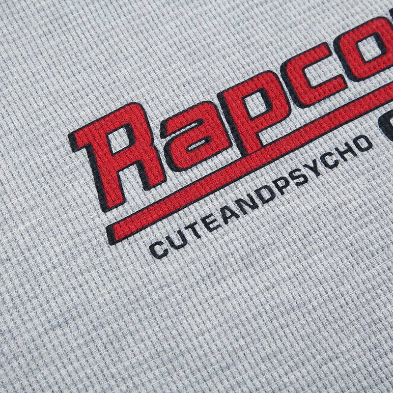 LETTER-PRINTED BRIGHT LINE ROUND NECK HOODIE