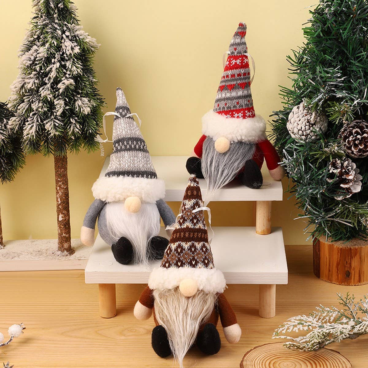 KNITTED HAT BALL FOREST OLD MAN PENDANT DECORATION