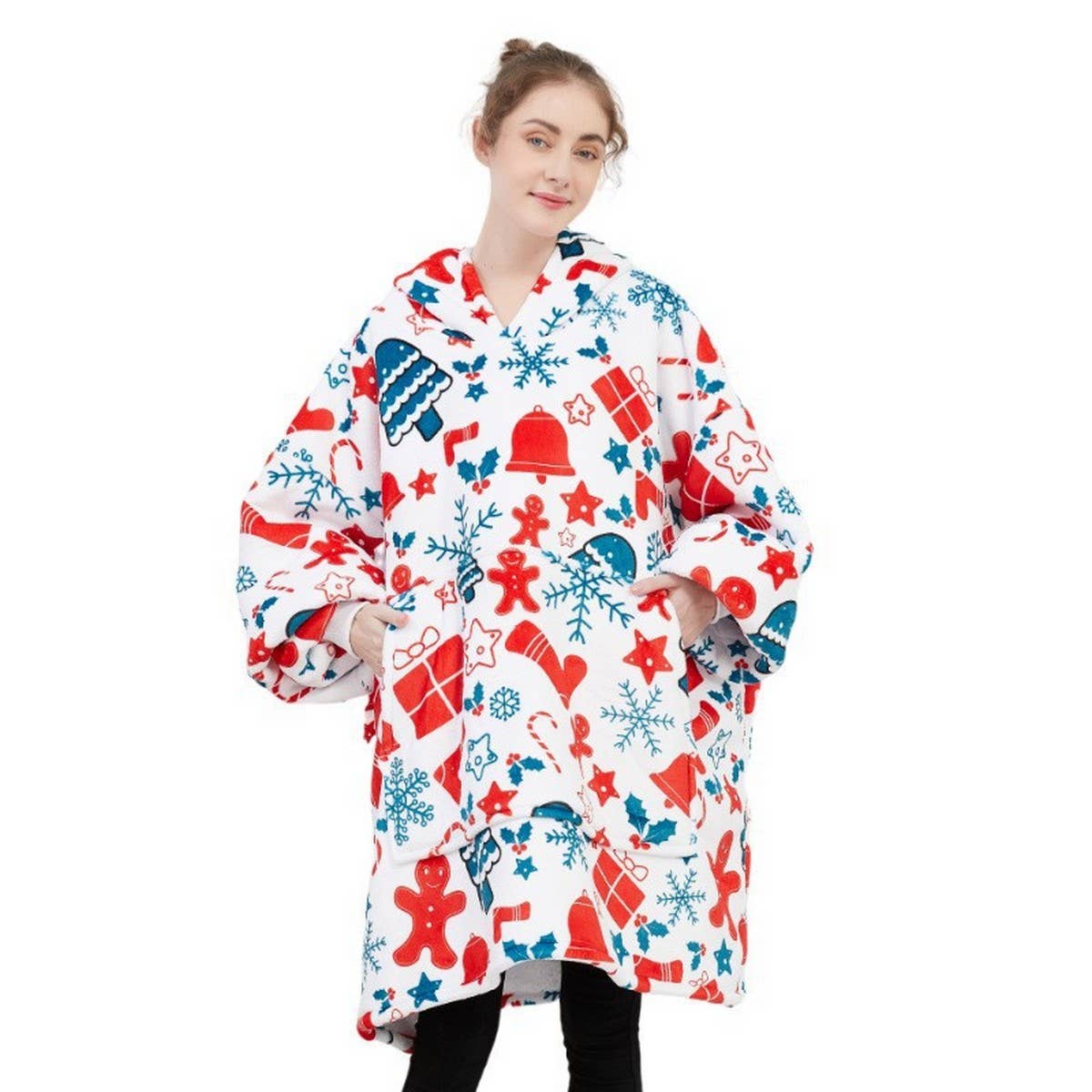 Wearable TV Blanket Hoodie Pajamas