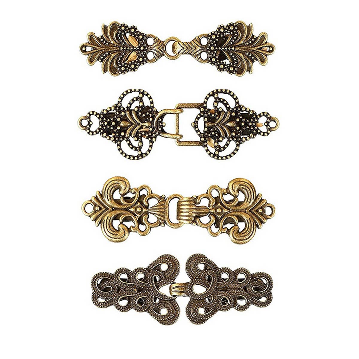 NEW CHINESE RETRO ALLOY SHAWL CLIP CREATIVE HOLLOW