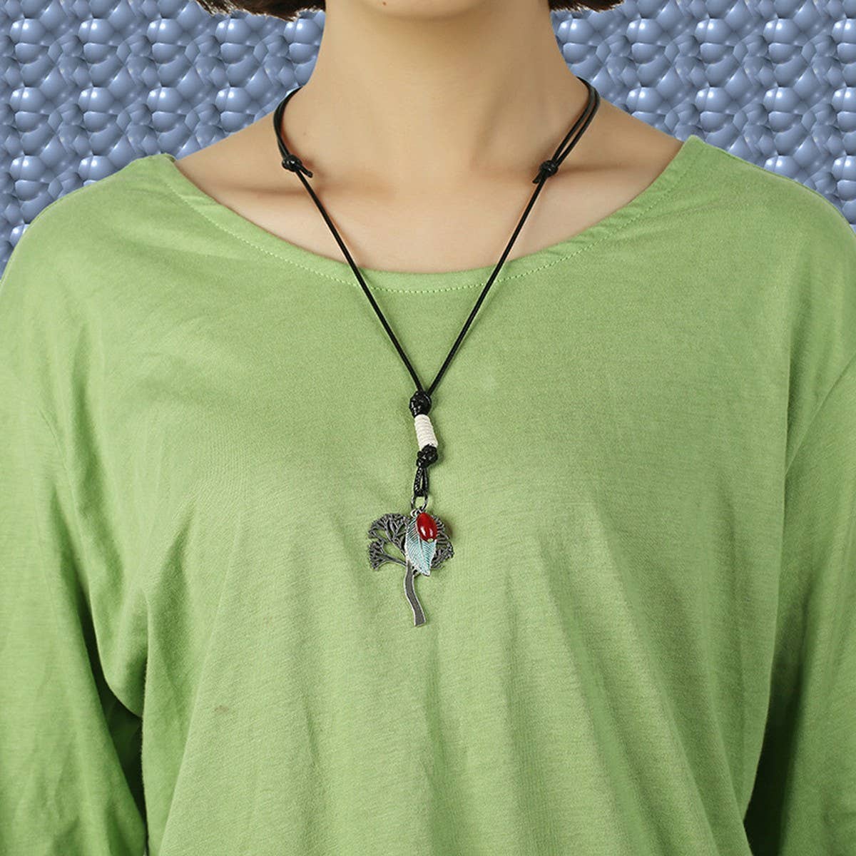 CREATIVE AND FASHIONABLE ALLOY HAPPY TREE NECKLACE