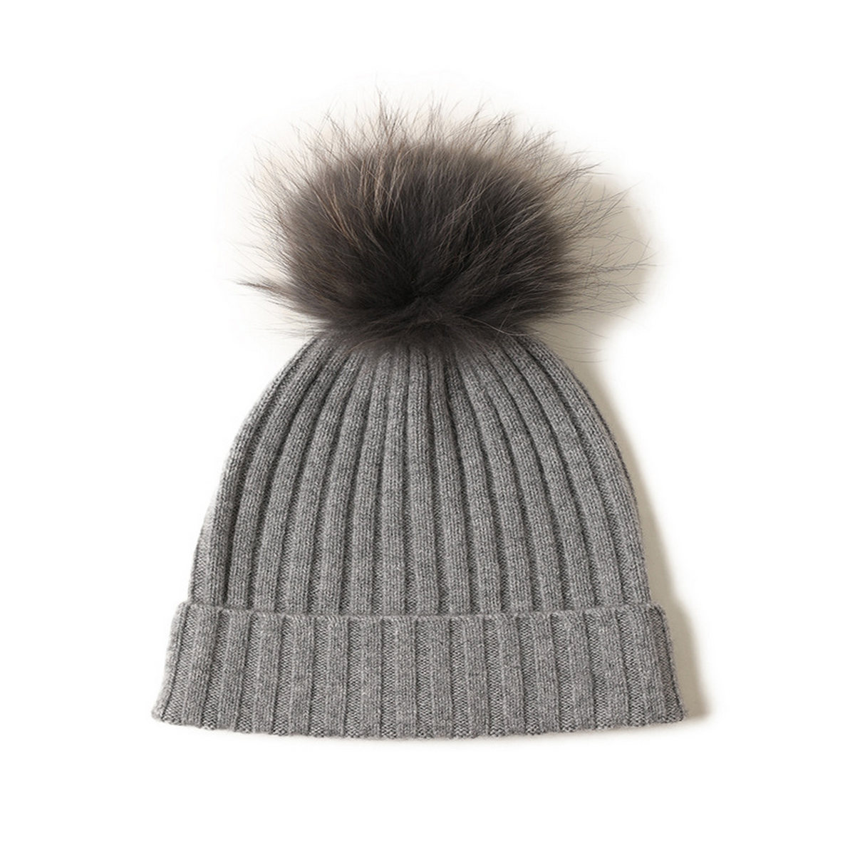 Cozy Wool Cone Hat with Fur Ball ? Women¡¯s Style_CWAH3998