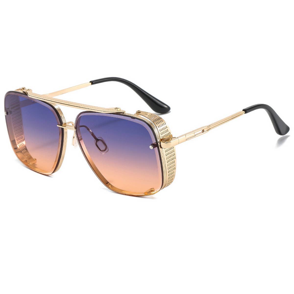 Trendy Unisex Metal Punk Flip-Up Sunglasses