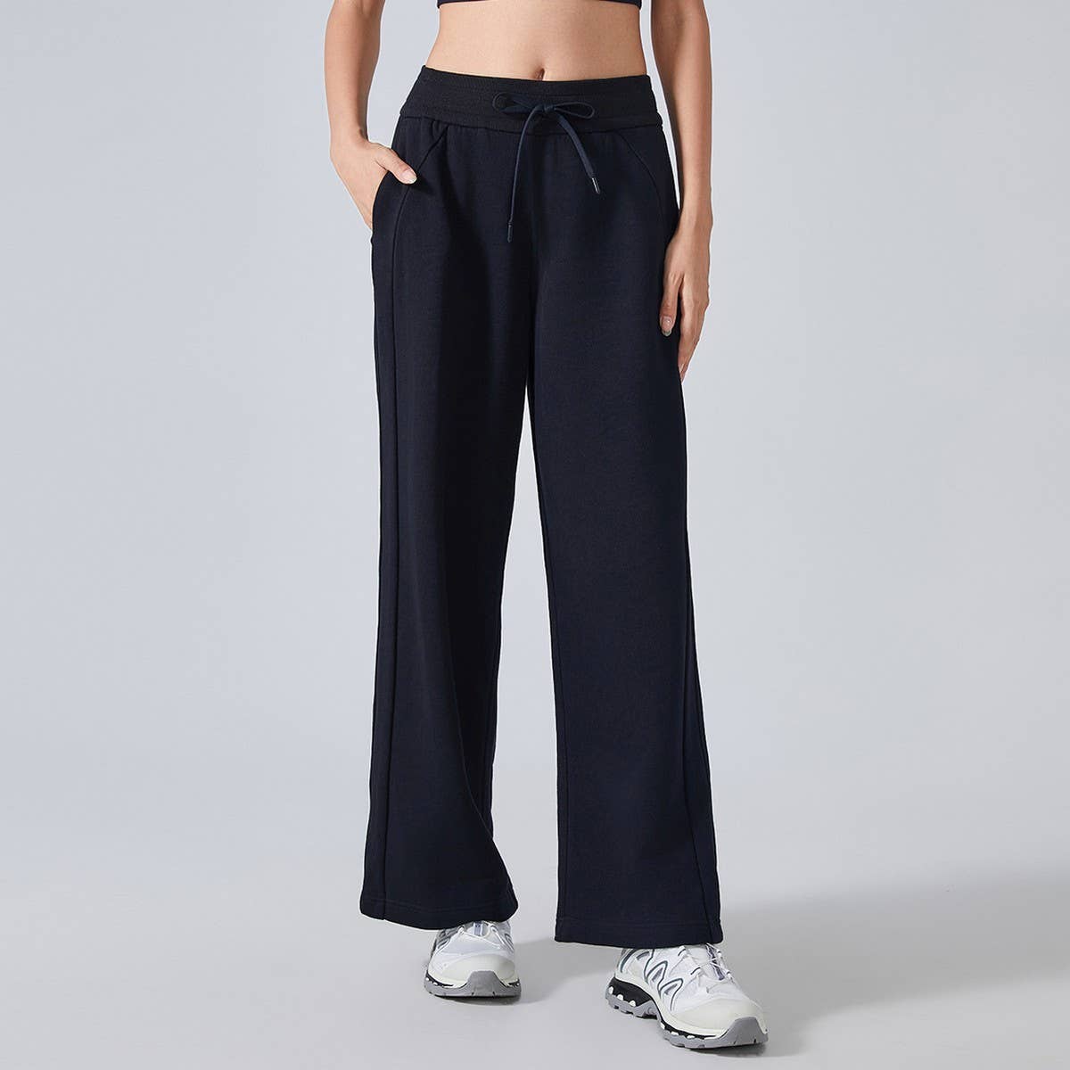 Women's High Waist Wide-Leg Sweatpants