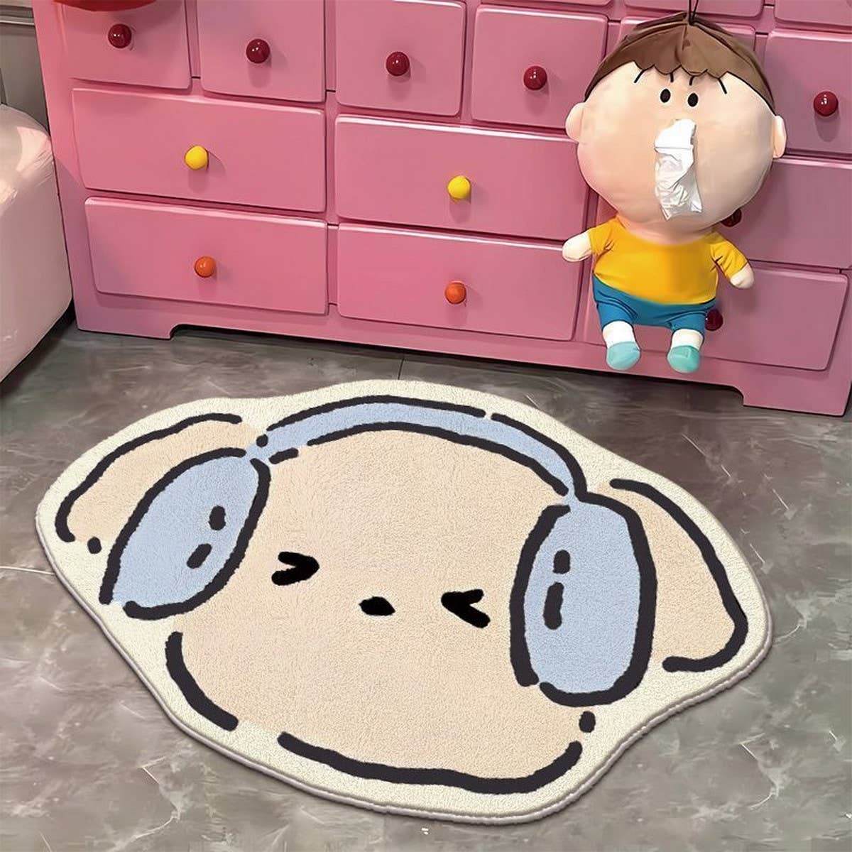 Cartoon Cake Mat, Cozy Rug for Bedroom & Bath_CWMM7506