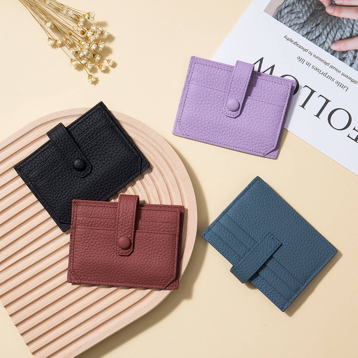 ULTRA-THIN MULTI-SLOT GENUINE LEATHER CARD HOLDER_CWAB3830