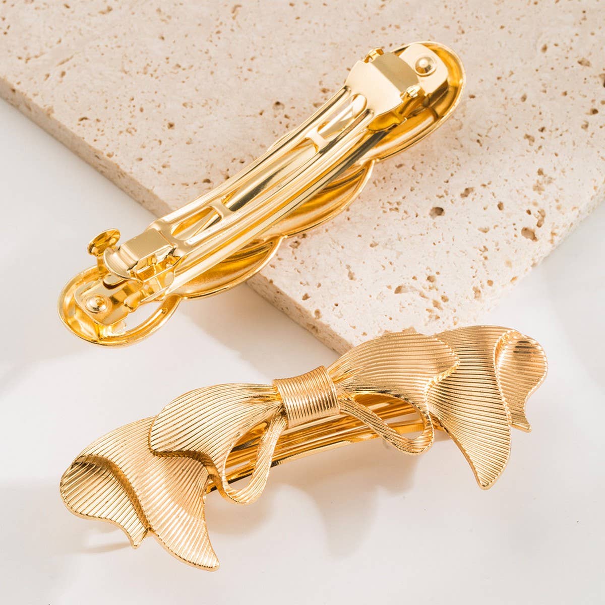 Elegant Twist Bow Spring Elastic Ponytail Hair Tie