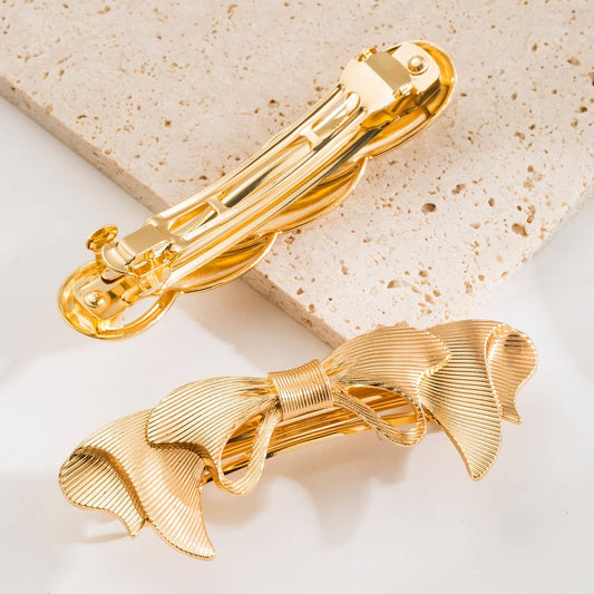 Elegant Twist Bow Spring Elastic Ponytail Hair Tie