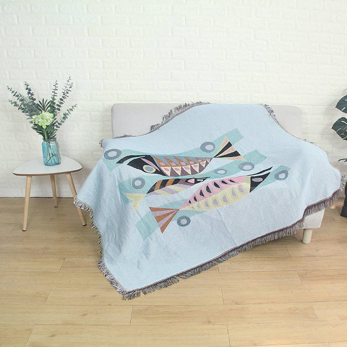 JACQUARD SOFA BLANKET CAMPING BLANKET