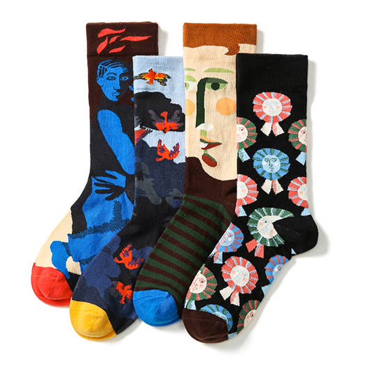 FRENCH FASHION BRAND COTTON THERMAL SOCKS