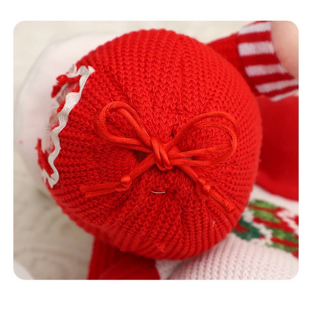 CWMM1753_Christmas Printed Tote Bag Apple Candy Gift Bag