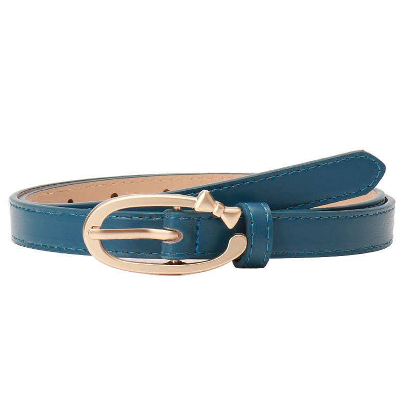 Versatile and simple alloy small bow buckle belt