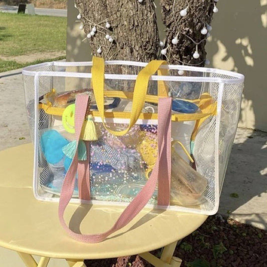 Large-capacity transparent jelly beach pvc bag