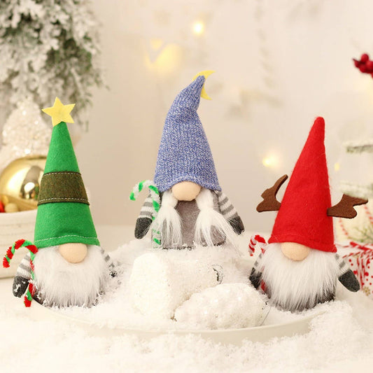 Cute Faceless Reindeer Plush Figurine Decor_CWAJE5304