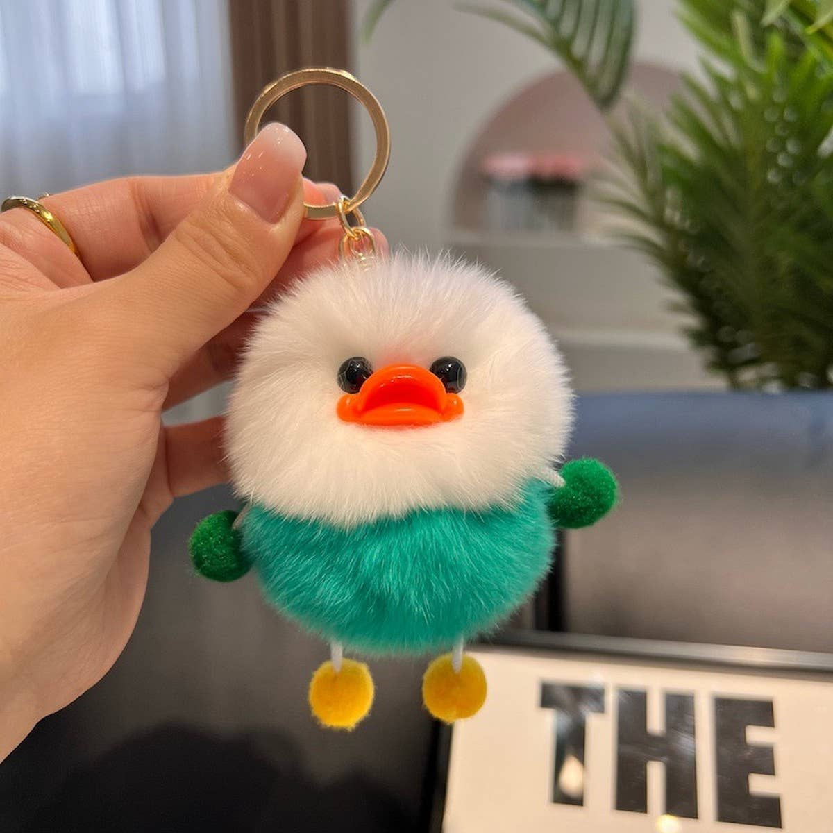 CUTE LITTLE YELLOW DUCK CAR KEYCHAIN BAG PENDANT