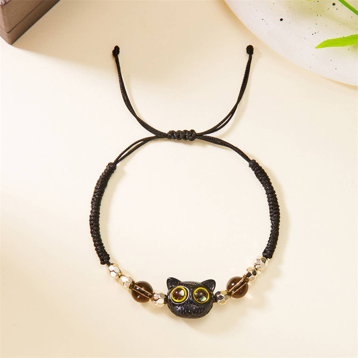 2024 NEW BRAIDED BLACK CAT BRACELET_CWAJE2428