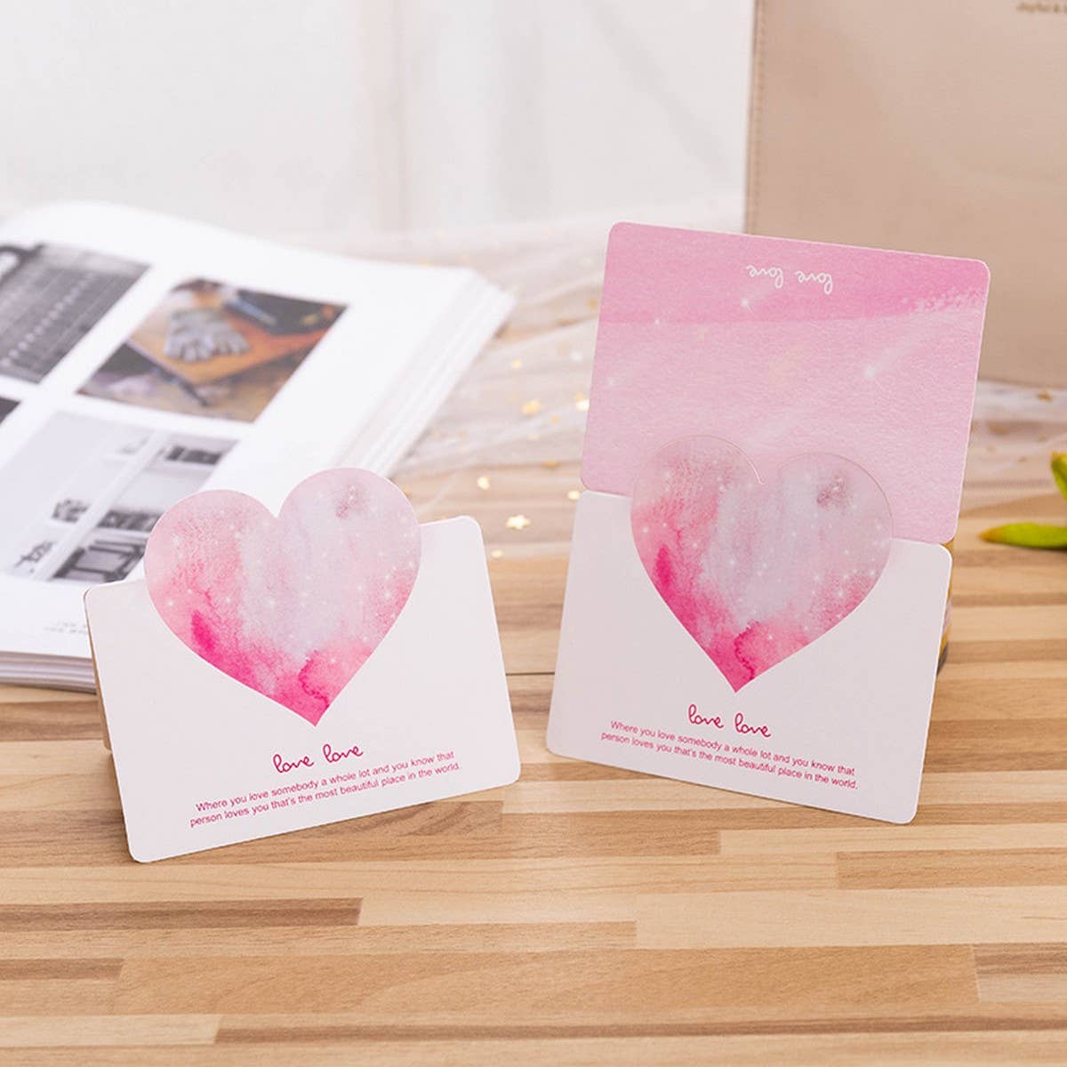 INS STYLE THREE-DIMENSIONAL LOVE GREETING CARD