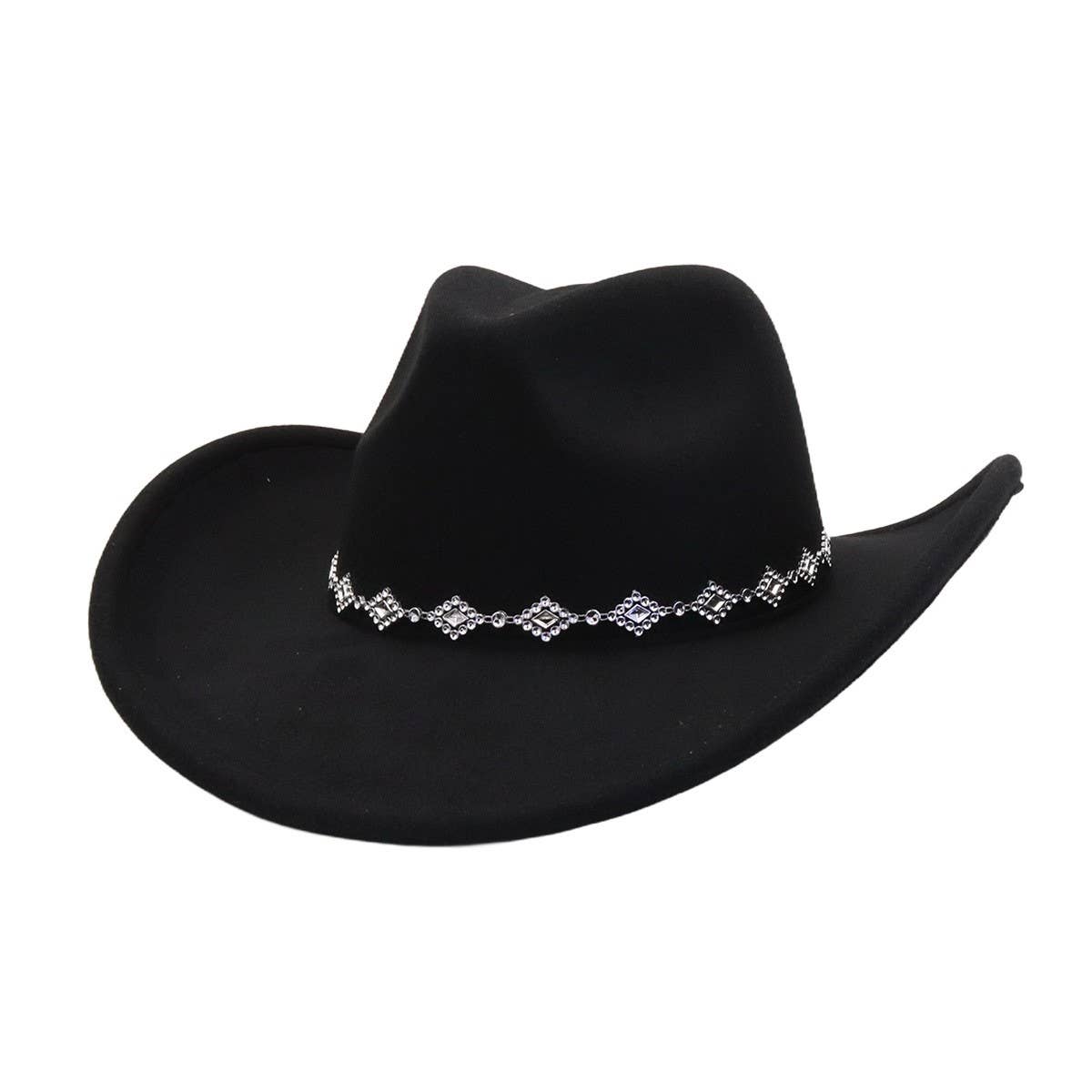 Men & Women  Felt Cowboy Western Fedora_CWAH04442