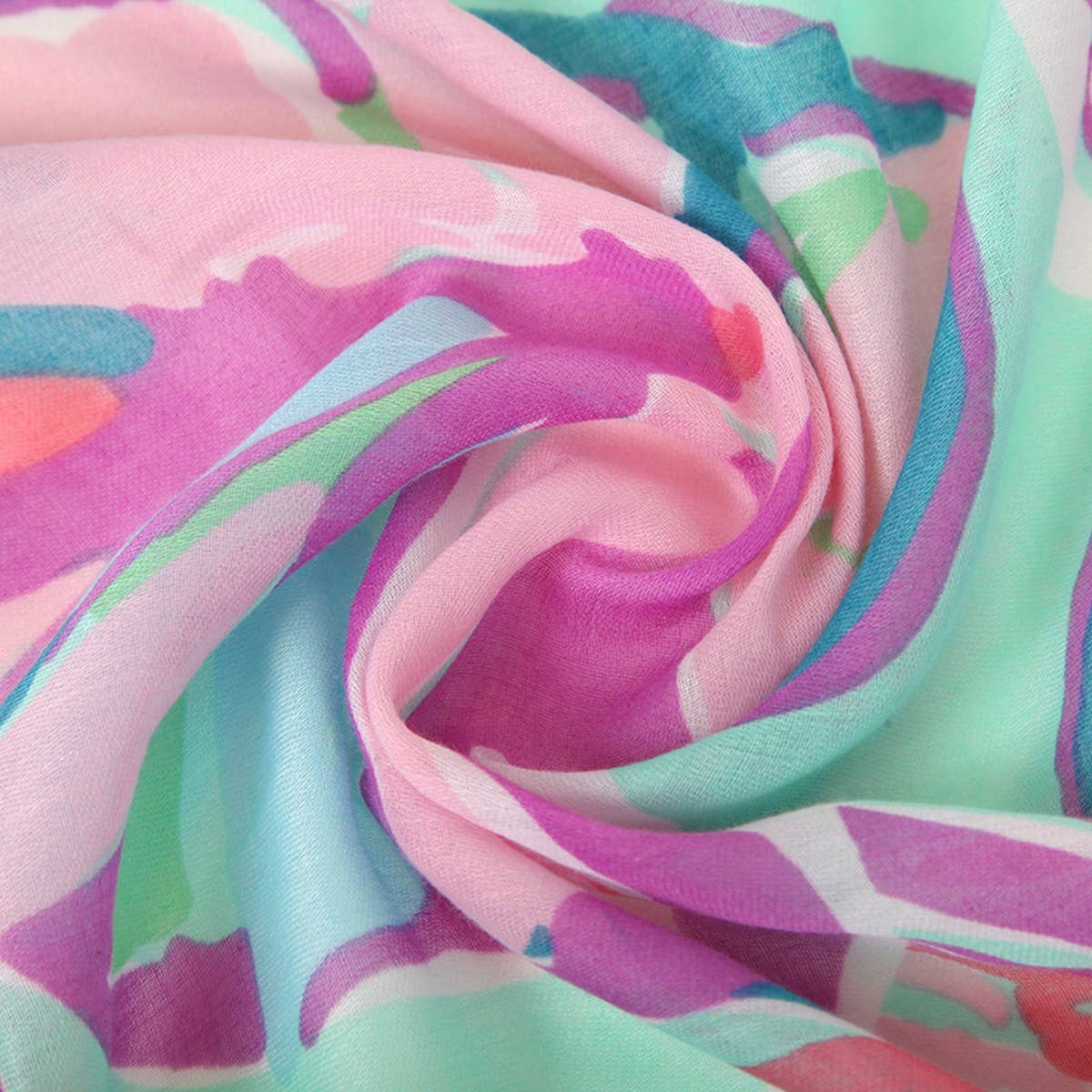 Spring Summer Scarf - Casual Silk Shawl for Women_CWASC0682