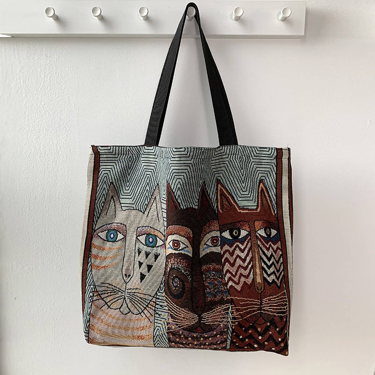 TOTE BAGS CANVAS WITH VINTAGE PRINTS_CWAB2063