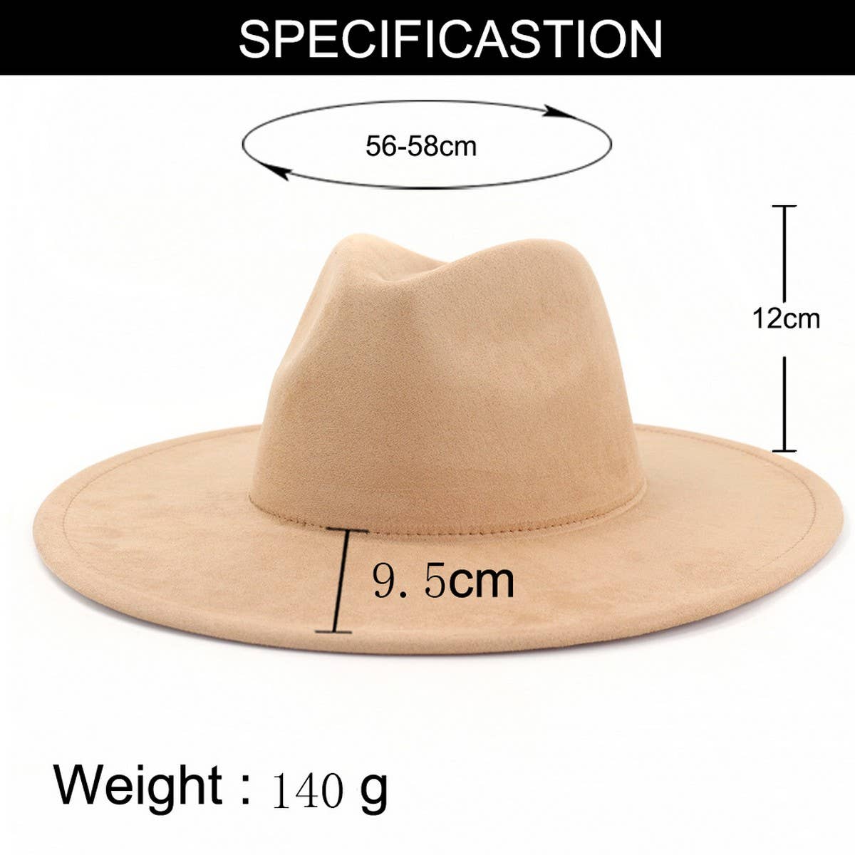 MEN'S AND WOMEN'S WIDE BRIM HATS WITH FLAT BRIM_CWAH1766
