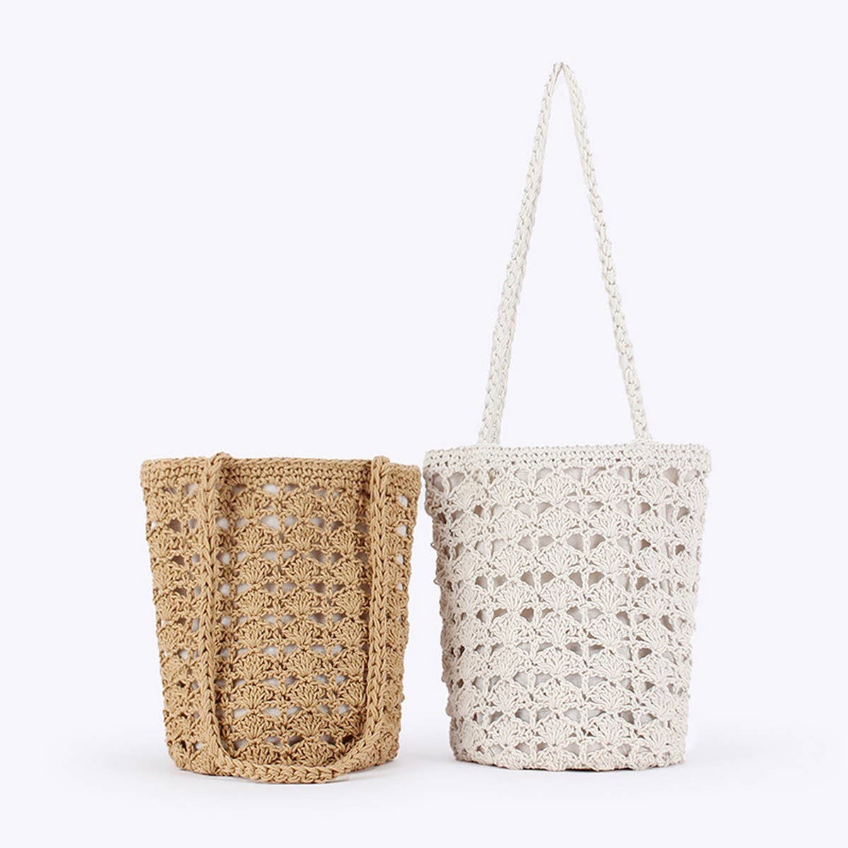 SHOULDER BAG BEACH BAGS TOTES WITH MESH_CWAB4662