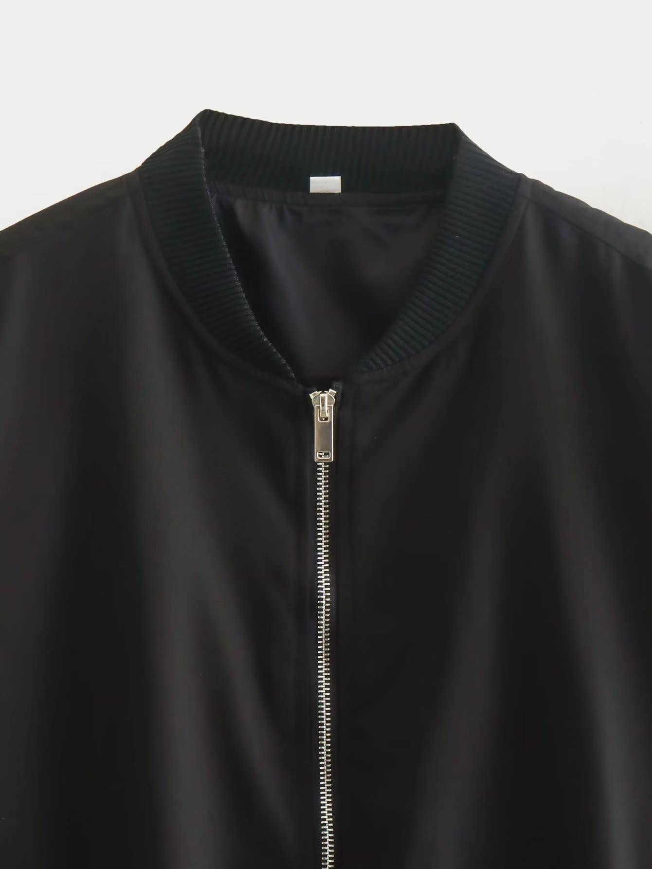 Urban casual loose solid-color pilot jacket coat