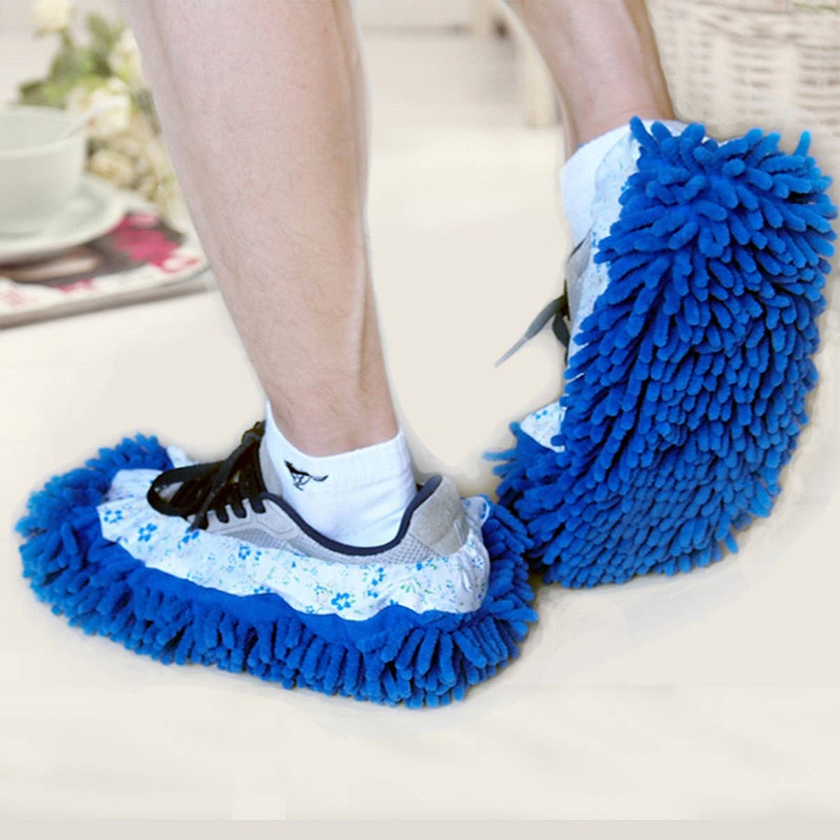 MICROFIBER MOP SLIPPERS SHOES COVER MOP SOCKS