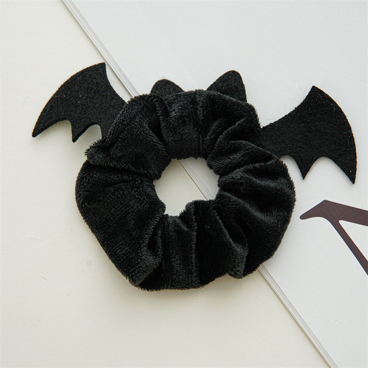 Bat Reindeer Scrunchie,Holiday Hair Tie for Women_CWAHA1461