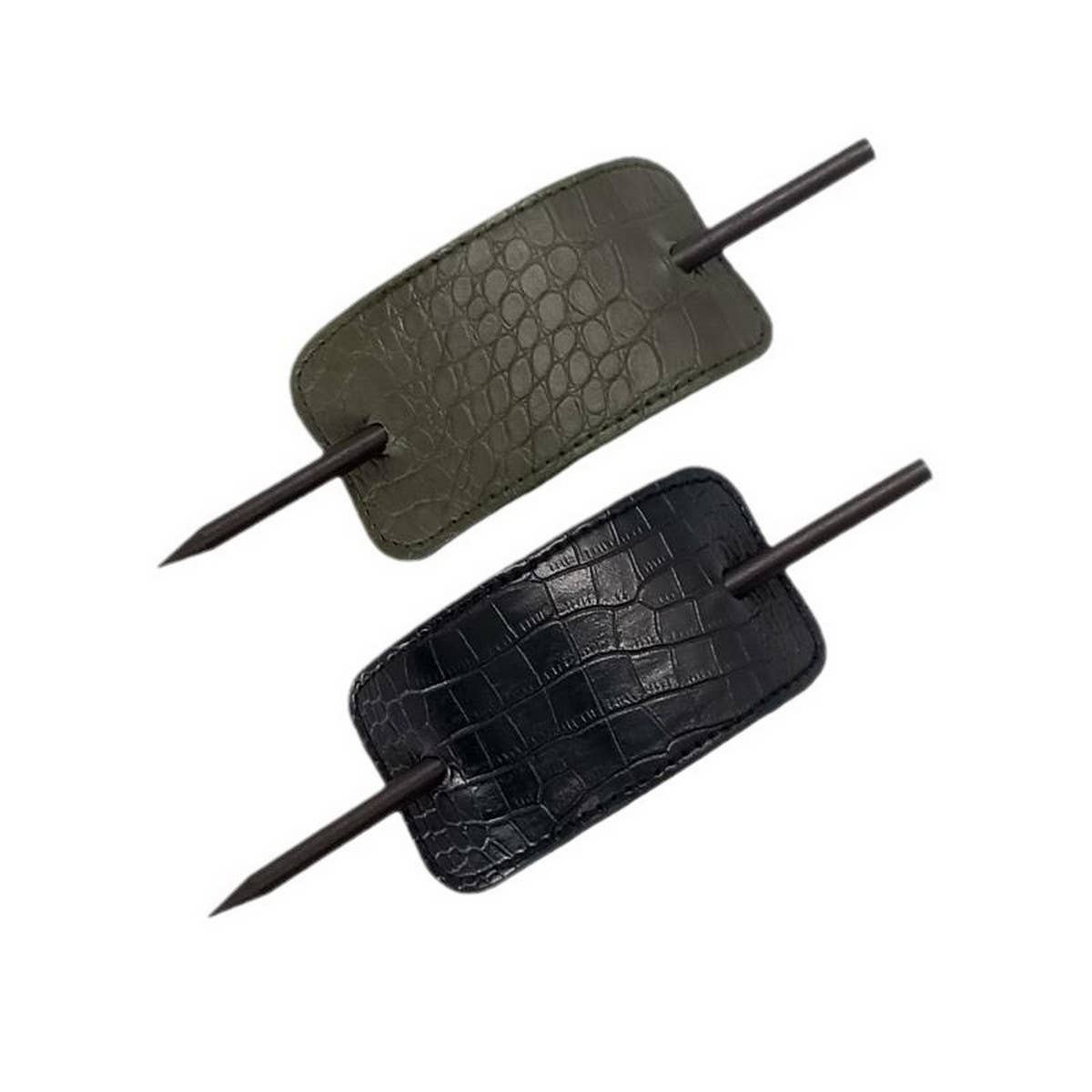 Elegant Vintage Croc Pattern Hair Stick