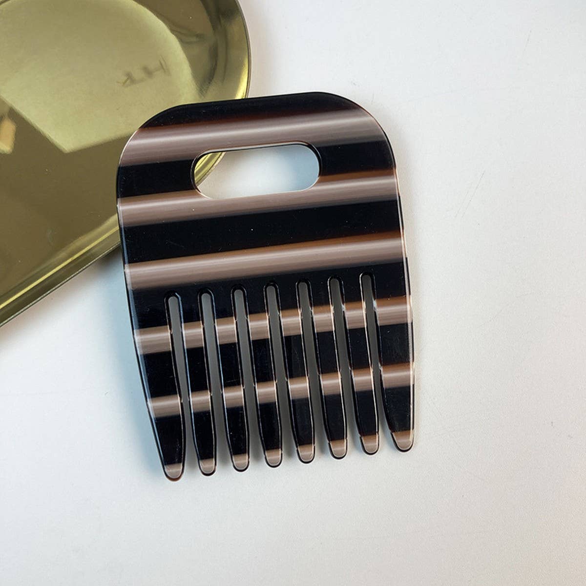 Elegant Acetate Hollow Hair Clip & Comb Set