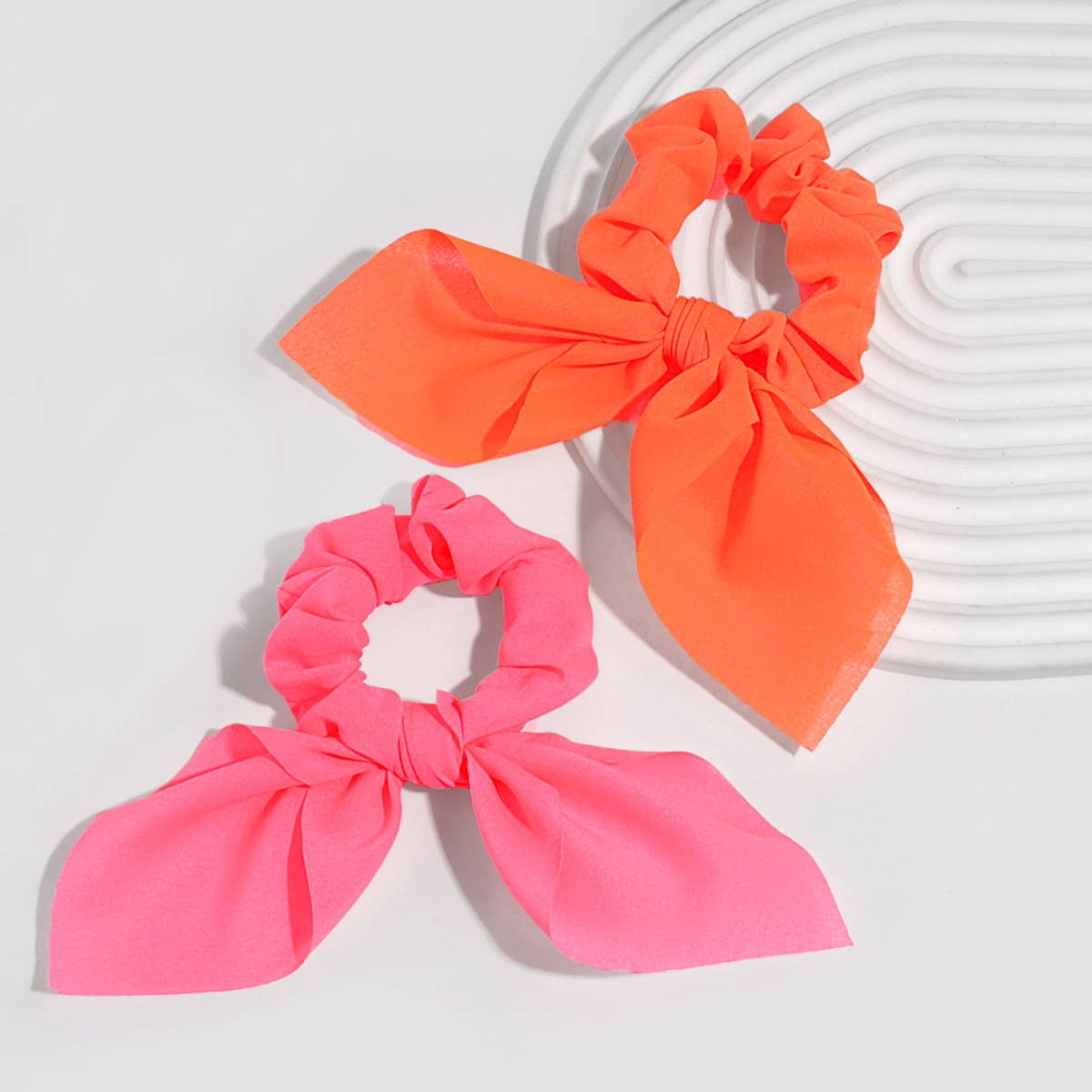 SIMPLE BUNNY EARS RIBBON HAIR ROPE_CWAHA2201