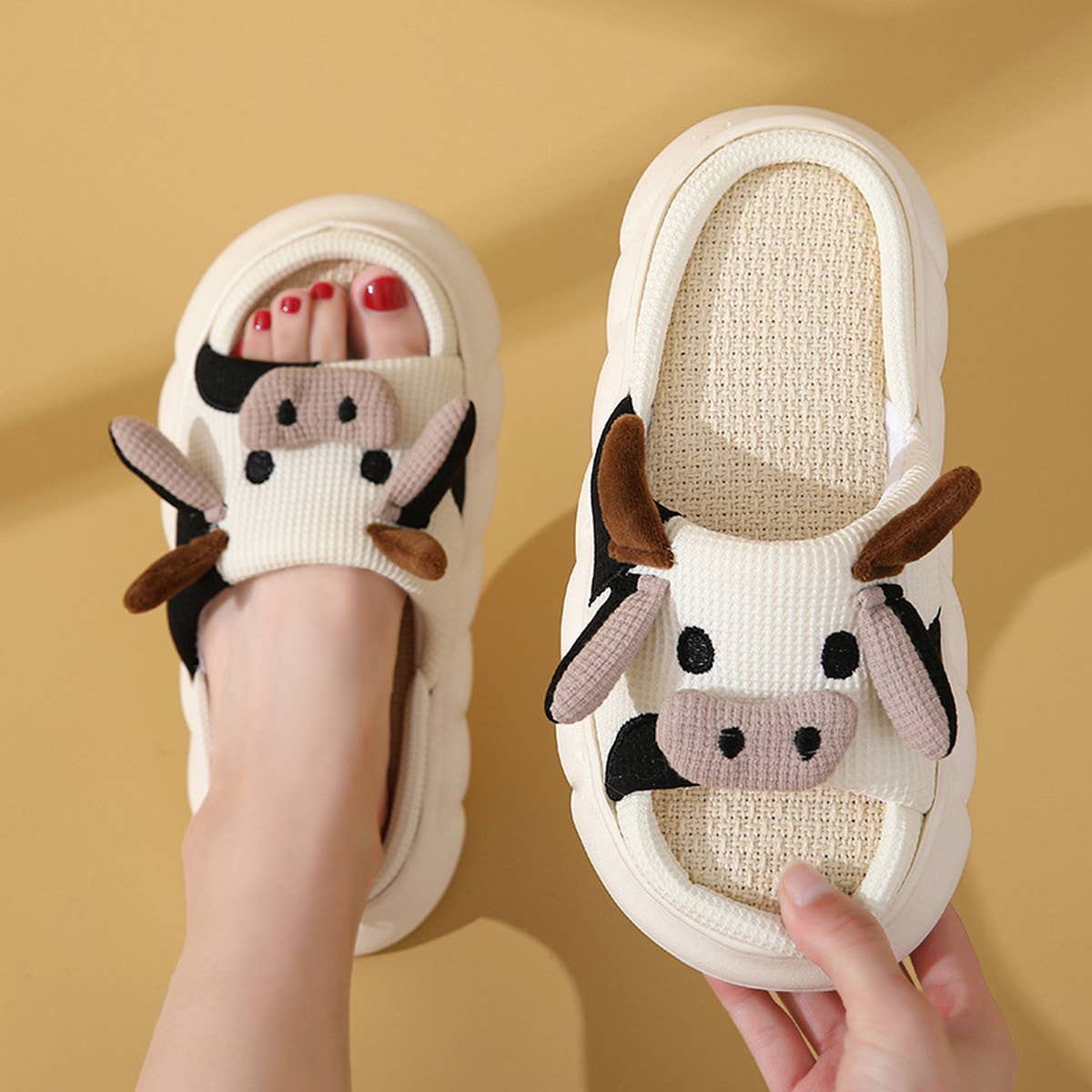 HOME CUTE CARTOON NON-SLIP SLIPPERS