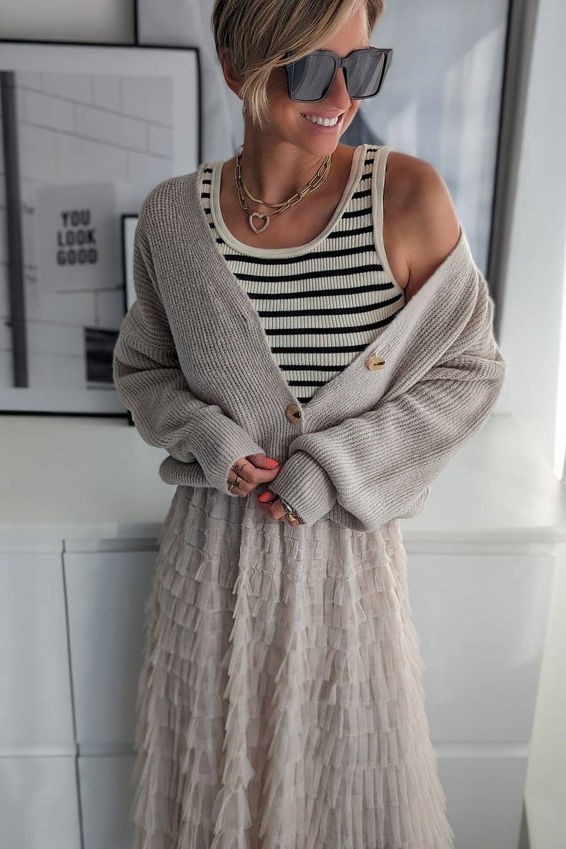 CWBLS0633_NEW SUMMER MESH PATCHWORK SKIRT