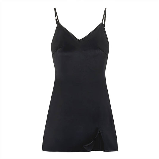 V-NECK SEXY SPICE SIMPLE STRAP DRESS