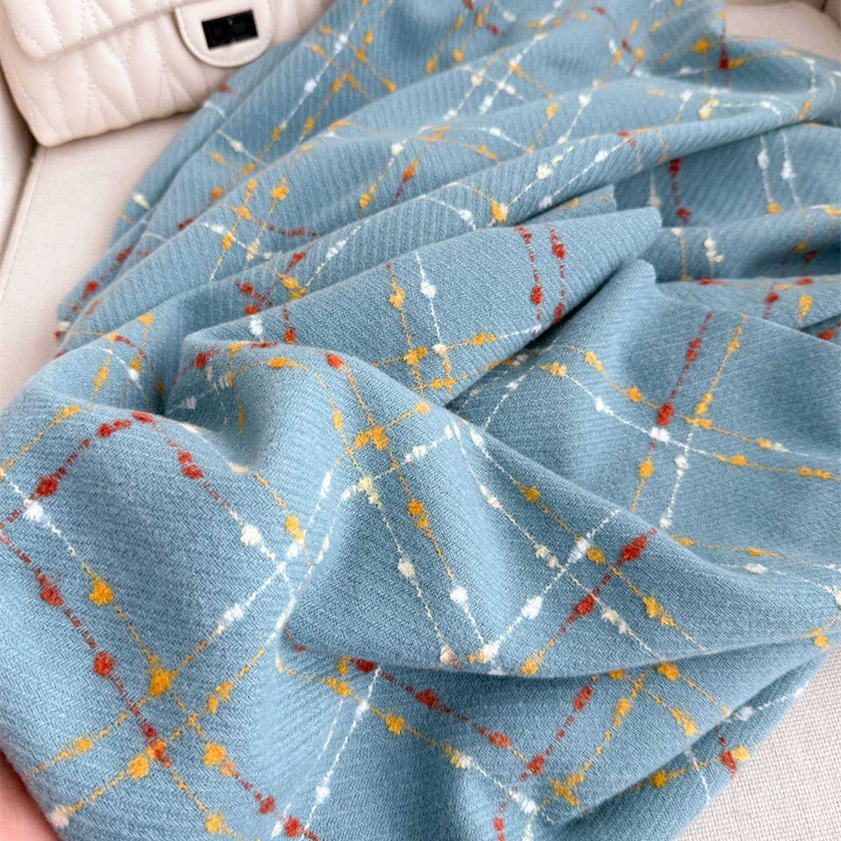 Lightweight Korean Style Fringe Winter Scarf Wrap