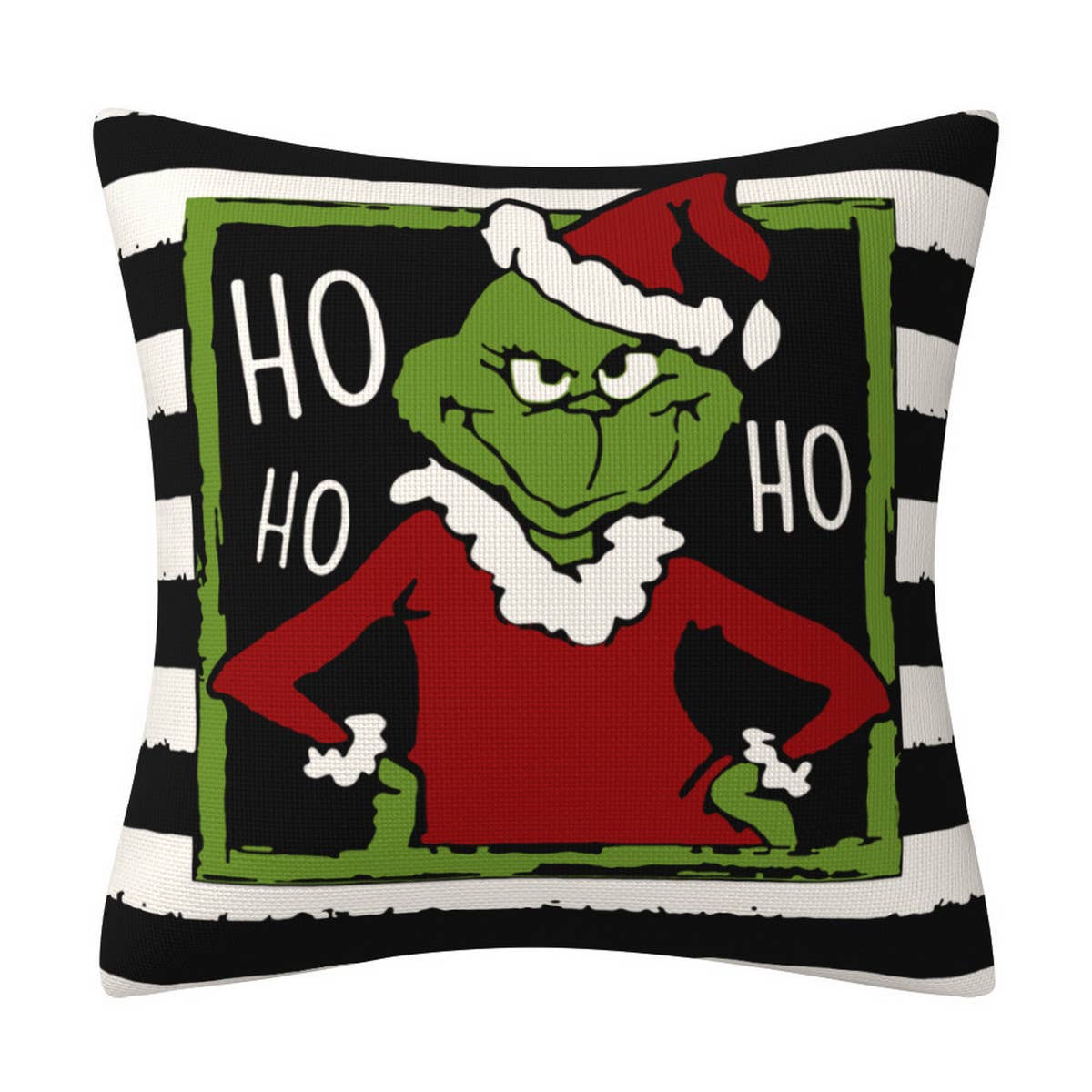 GRINCH CARTOON PRINT CHRISTMAS PILLOWCASE