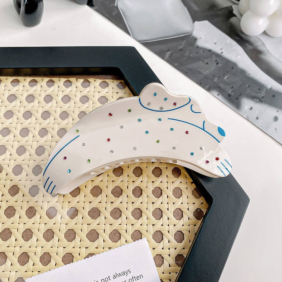 Large Dog Spot Hair Claw Clip, Cute & Stylish_CWAHA0387