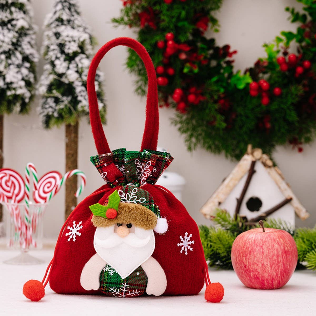 CWMM9349_CHRISTMAS CANDY CHRISTMAS EVE APPLE GIFT BAG