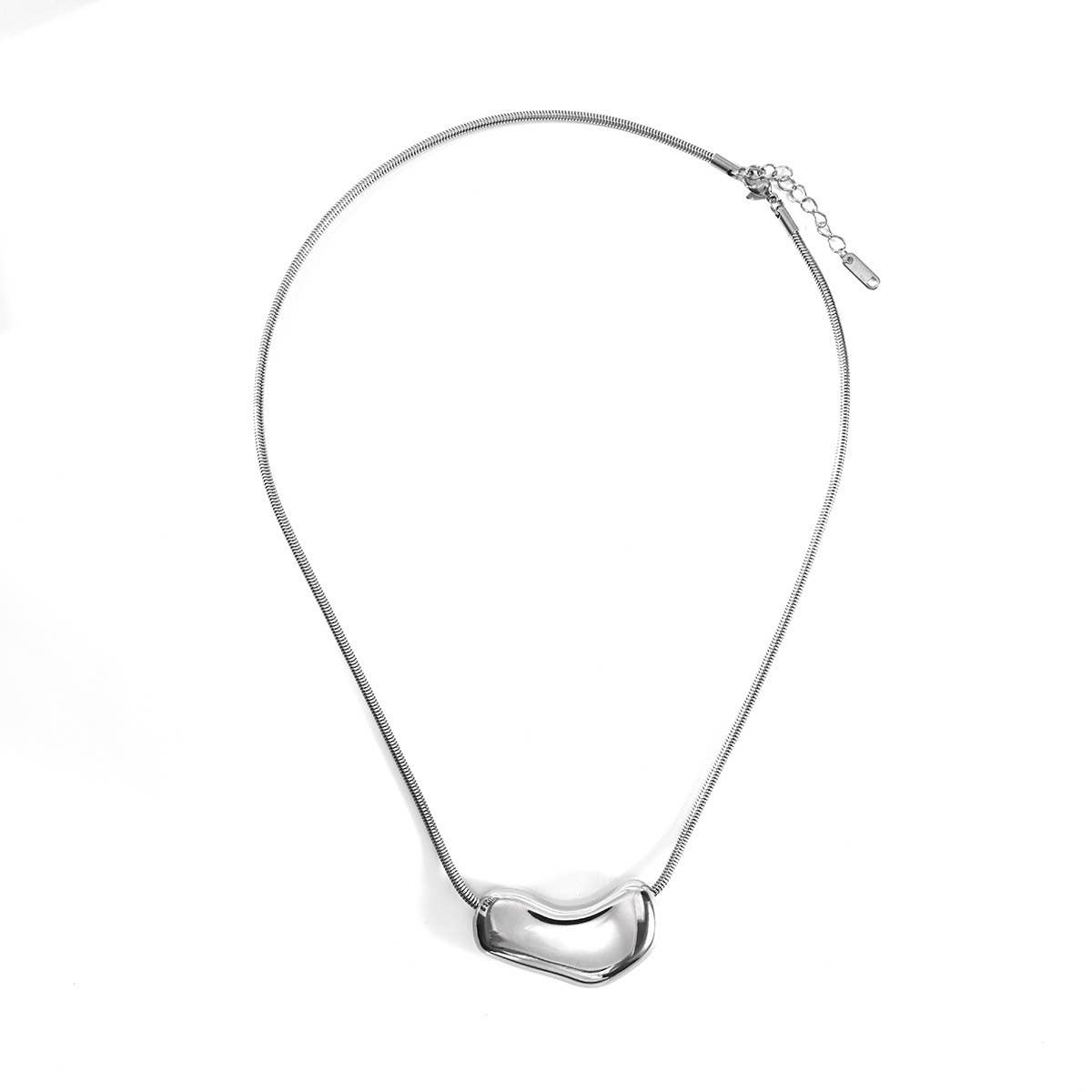 Fashion Irregular 18K Stainless Steel Necklace_CWMM8883