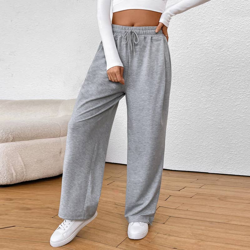 CASUAL DRAWSTRING SWEATPANTS WITH ADJUSTABLE LEG