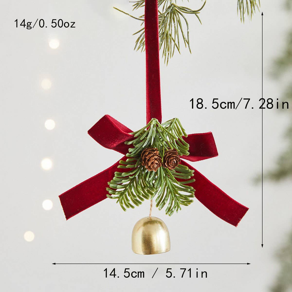 CWMM10420_CHRISTMAS REINDEER BELL DOOR HANGING ORNAMENT