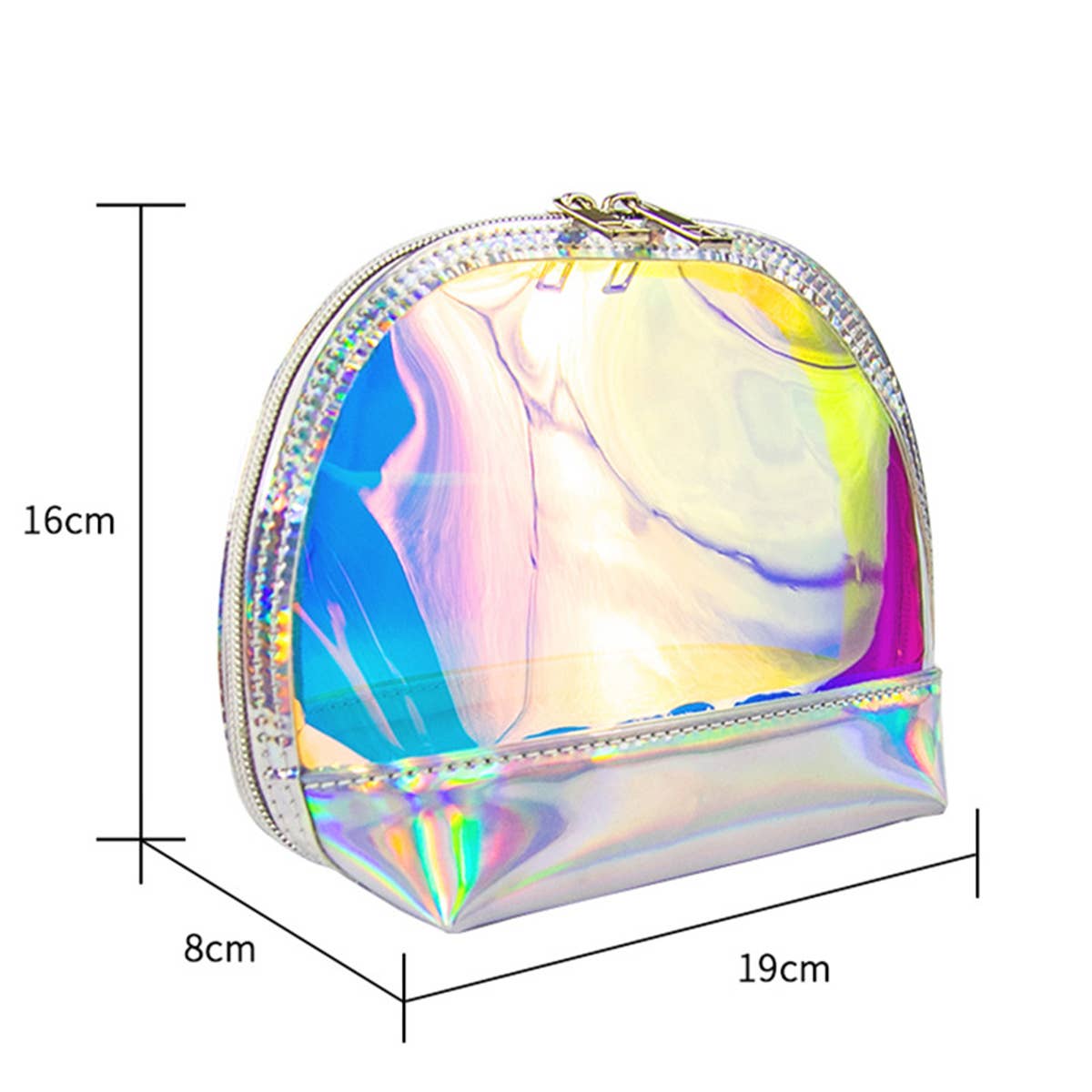 WATERPROOF COLOR TRANSPARENT SHELL COSMETIC BAG_CWAB1103
