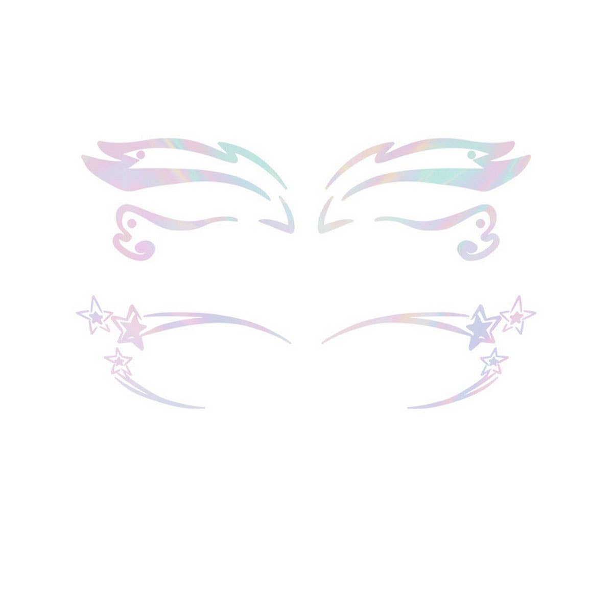 3D Laser Eye Makeup Tattoo Stickers Waterproof_CWMM8358