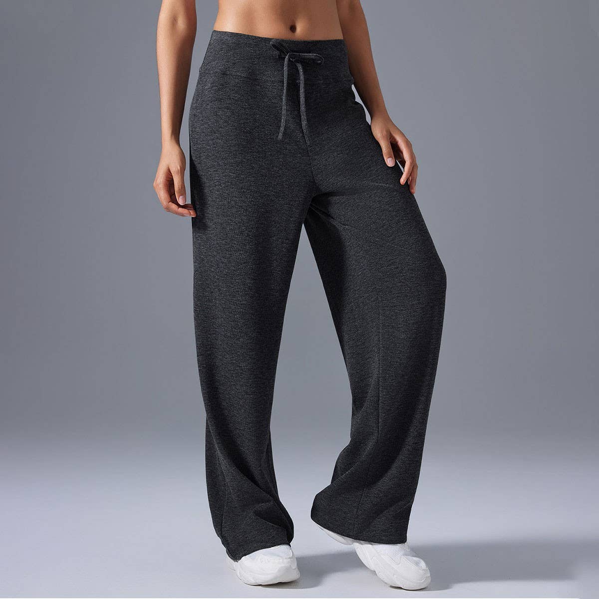 Women's High Waist Wide-Leg Drawstring Pants