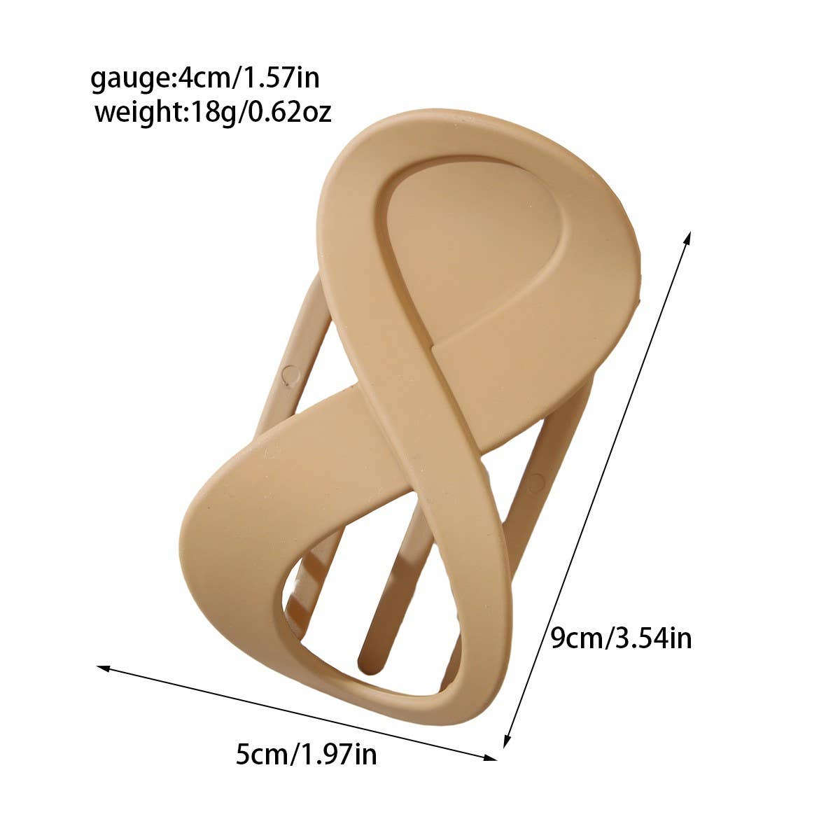 CWAHA07427_NO CREASE X SHAPE HAIR CLIP FOR WOMEN UPDO