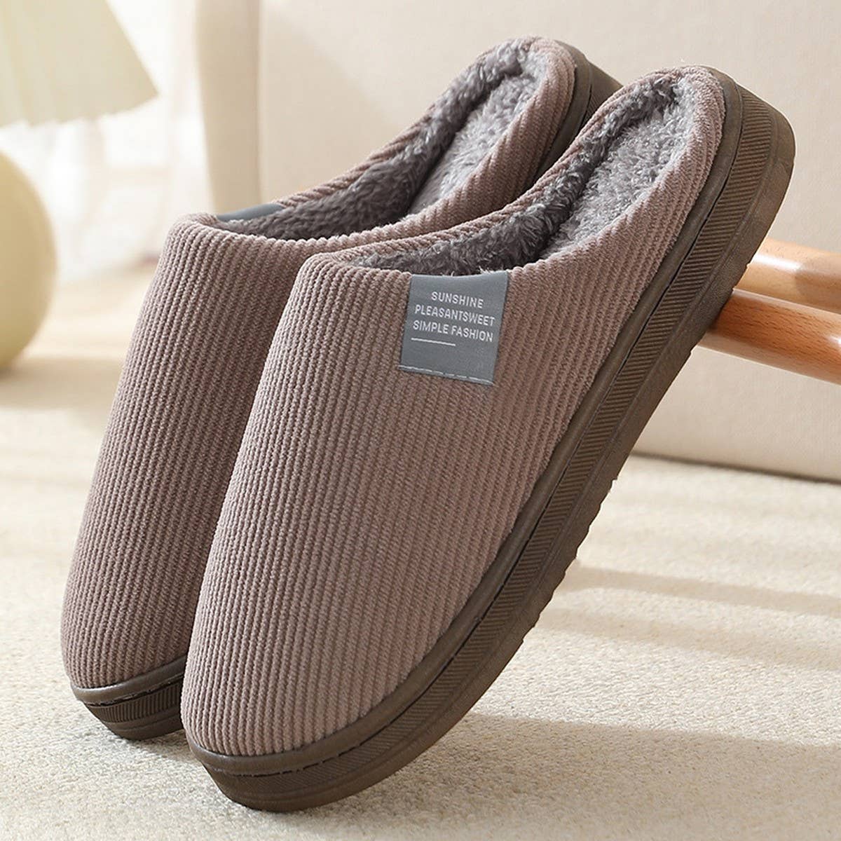 MINIMALIST WARMIES SLIPPERS BEDROOM SLIPPERS