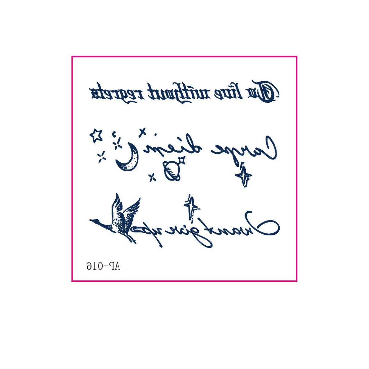 Street Style Juice Tattoo Stickers Waterproof_CWMM8353